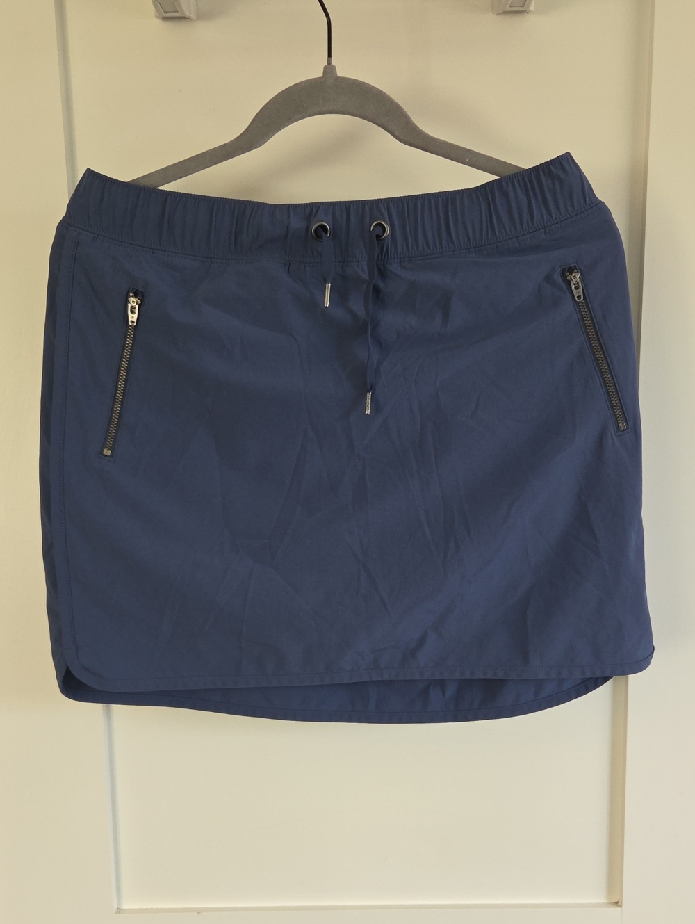 Slate Pull-On Active Skort with Zip Pockets